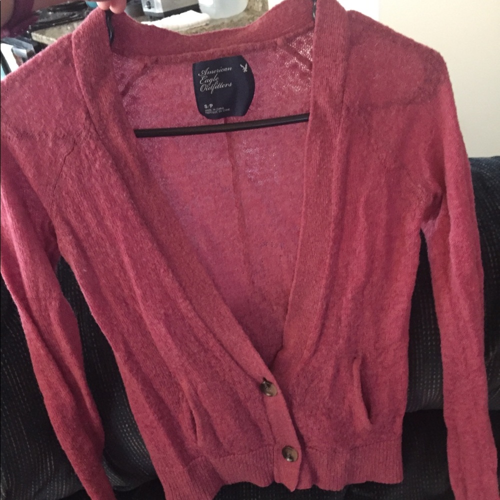 S pink cardigan